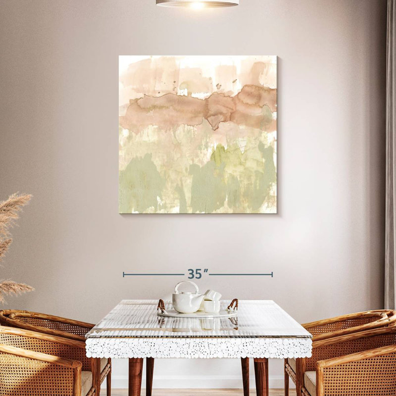 Avery Dusty Blush And Olive II, 36" H x 36" W