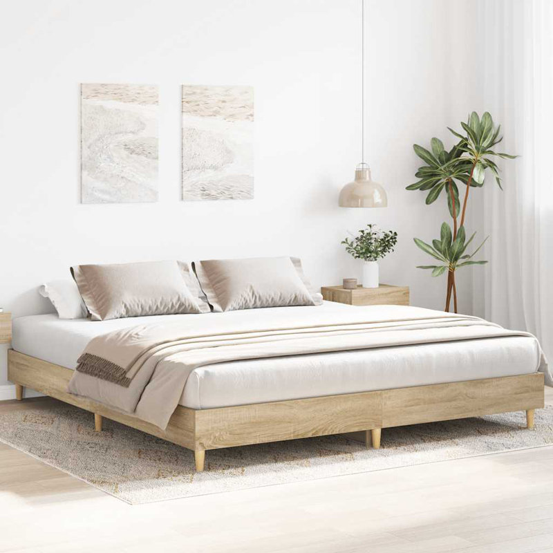 Bed Frame, European Kingsize (160 x 200cm), Sonoma Oak