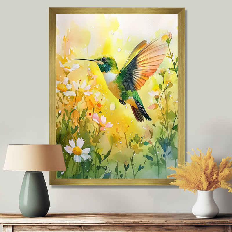 Collins - animaux, art mural, H 44 po x l 34 po, Impression encadrée, Doré