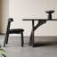 Table de salle à manger rétro avec plaque de roche Wabi-Sabi-106227039