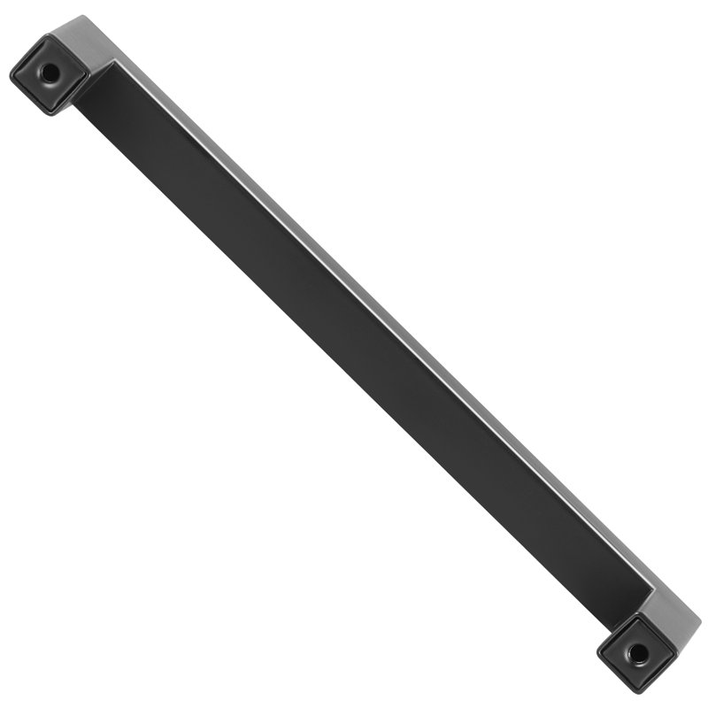 Matte Black Steel Modern Cabinet Bar Handle with Mounting Hardware
