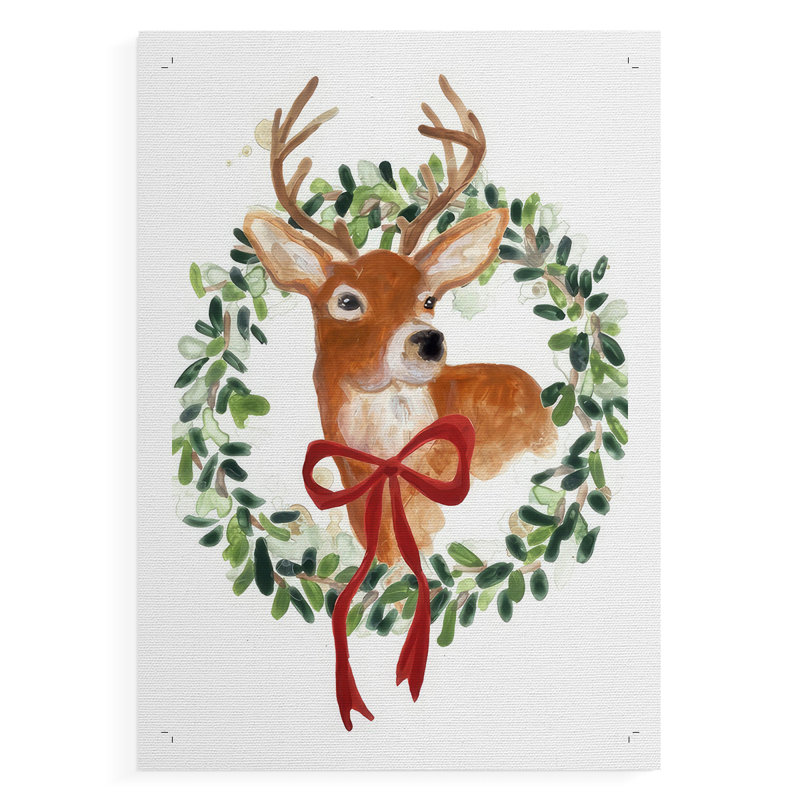Woodland Holiday Collection B - Impression sur toile seulement - NON-CADRE, H 18 po x l 12 po
