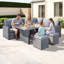 Milano 6 Seater Dining Set with Cushions