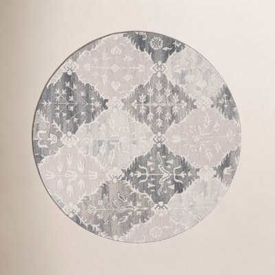 Garvin Hand-Tufted Wool Floral Rug