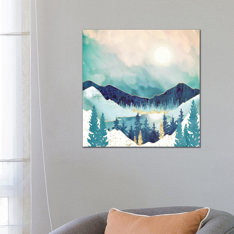 Sky Reflection - impression d'art graphique, 26" H x 26" W x 1.5" D, Aucun mat, Toile tendue