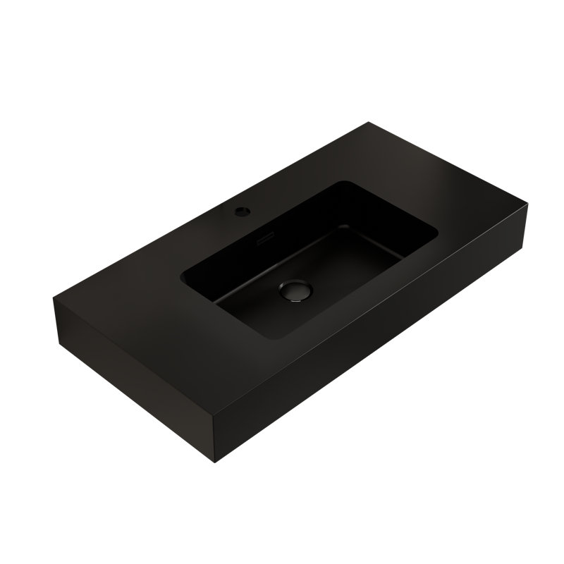 Évier intégré SiK 36 po sans robinet SiK, Noir