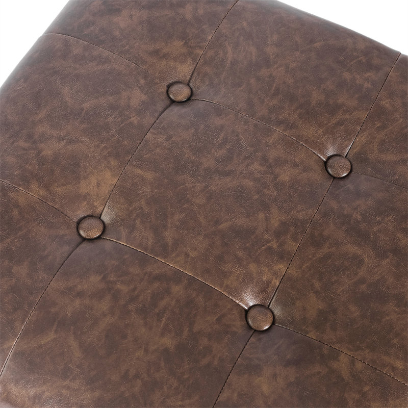 Wahneta Faux Leather Upholstered Bench