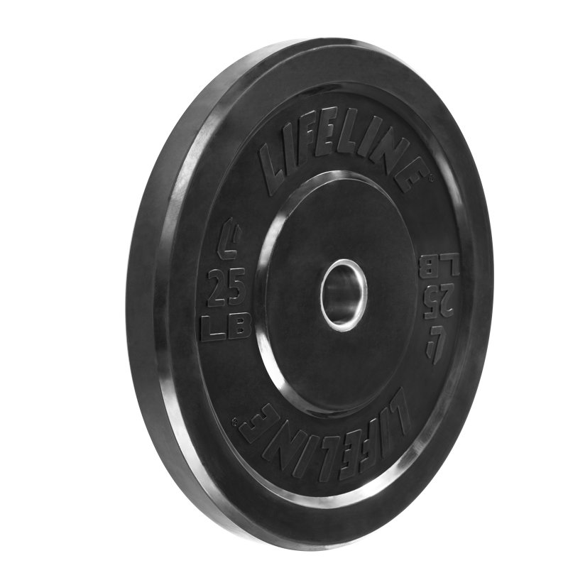 Plaque de poids en caoutchouc 25 lb Lifeline Fitness