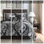 Ensemble de courtepointe en coton imprimé 6 pièces avec coussins décoratifs noir très grand / très grand californien-117515531-117515529
