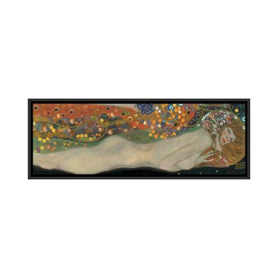 «Sea Serpents, Détail IV» par Gustav Klimt, impression sur toile tendue