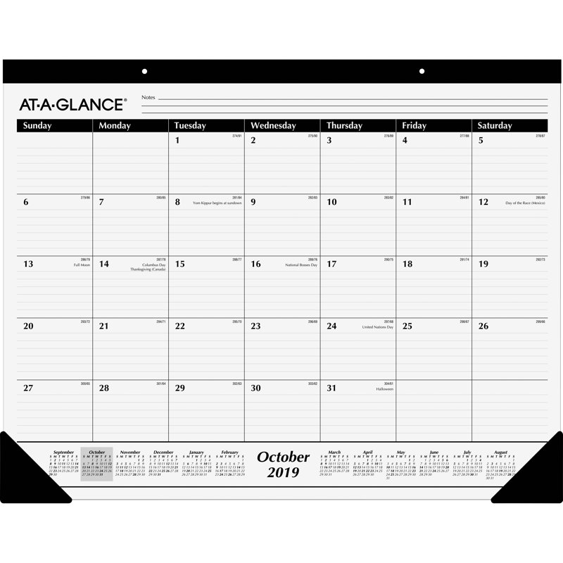 Tapis de bureau de 16 mois