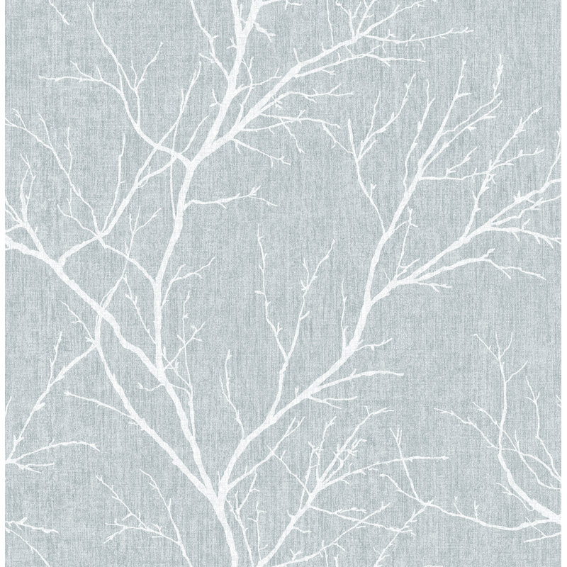 Fresco Duck Egg Winter Tree Wallpaper