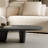 Modern Classic Oval Wood Coffee Table Minimalism Industrial Black Living Room Table For Living Room Lounge Office