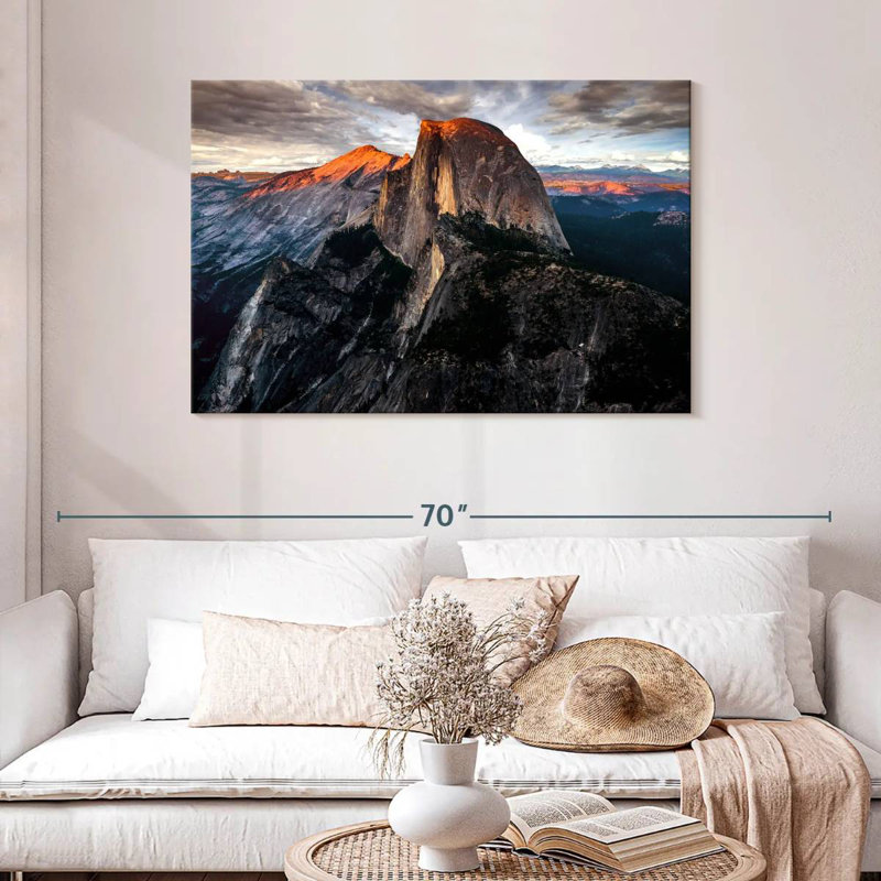 Le demi-dôme d'Alvord Yosemite, H 30 po x l 45 po