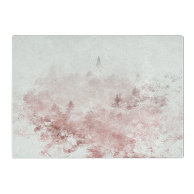 Tempered Glass Church in an Italian Forest Chopping Board