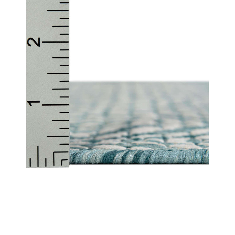 Flara Geometric Indoor / Outdoor Rug, Runner 2' x 6'1"