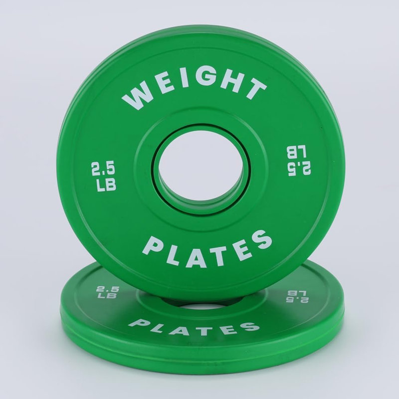 Aptliton 2.5LB Fractional Olympic Plates, Rubber Coated 2" Weight Plates, Pair