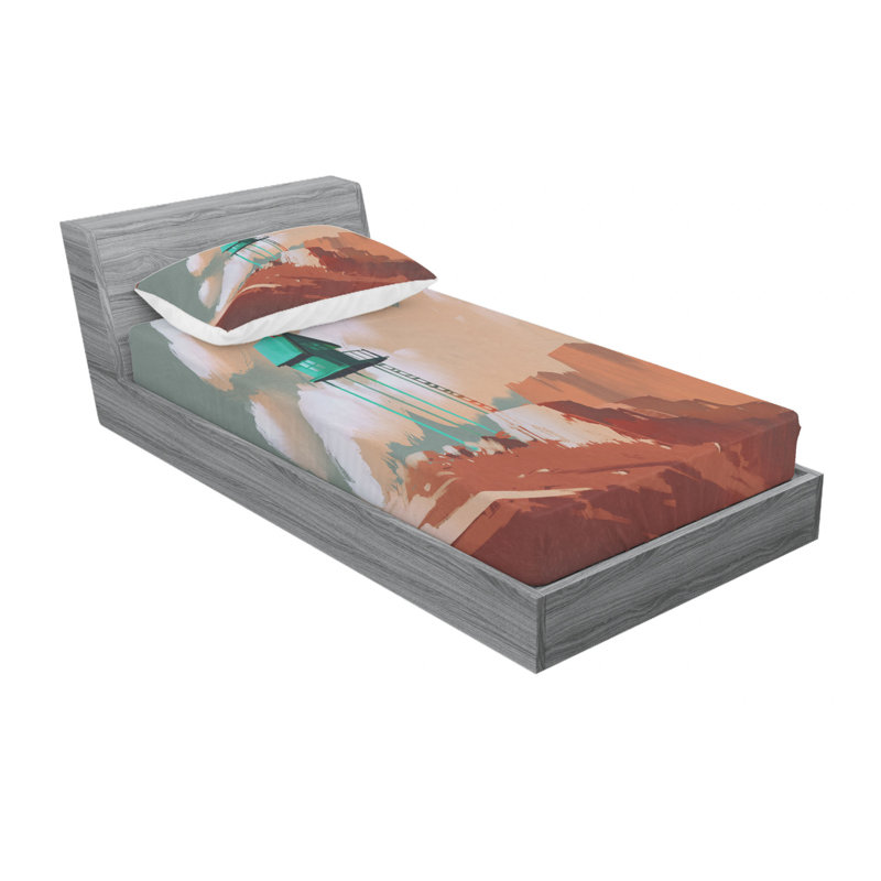 Microfiber Sheet Set, Twin Sheet Set with 1 Pillowcase