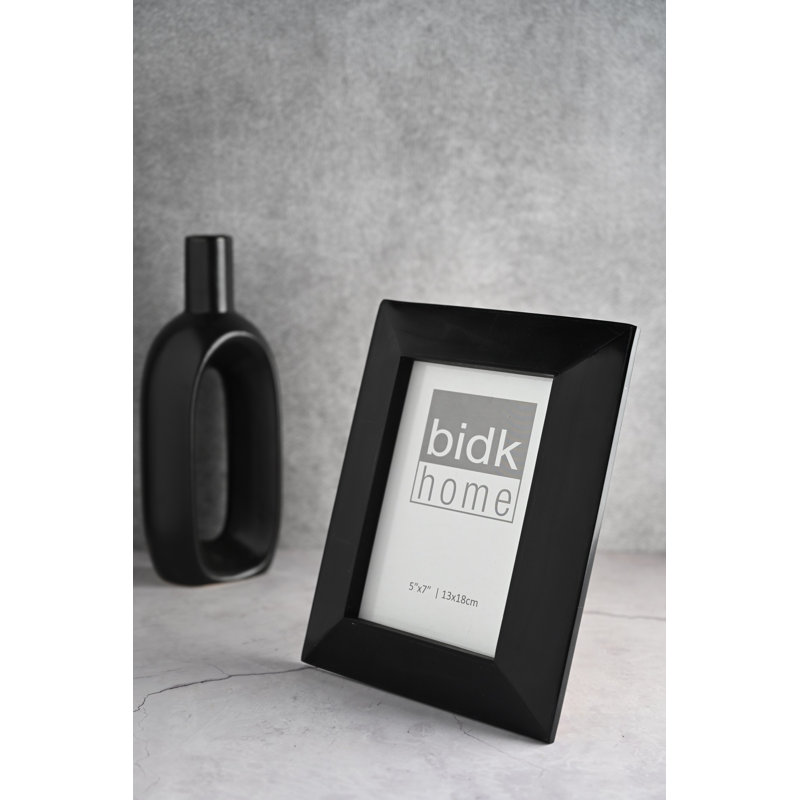 Cadre photo simple noir Ayrton, 5 po x 7 po
