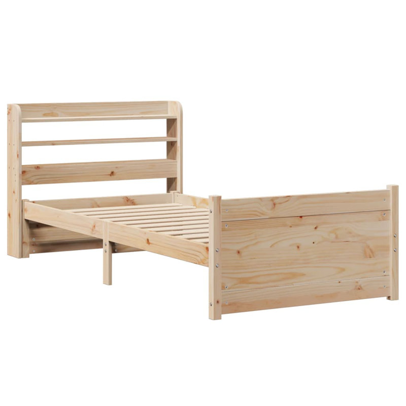 Bed Frame With Headboard Without Mattress, European Single (90 x 200cm)