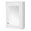 Armoire de rangement murale avec miroir, tablette réglable et porte à fermeture en douceur pour économiser de l'espace-311891841-311891844