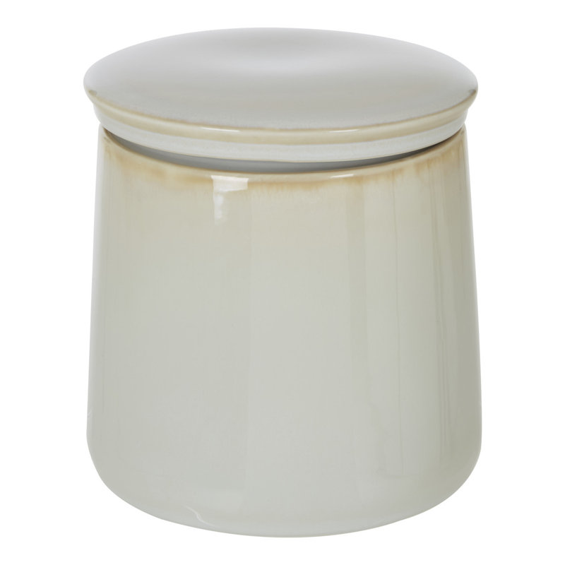 Azyia Porcelain China Jar, White