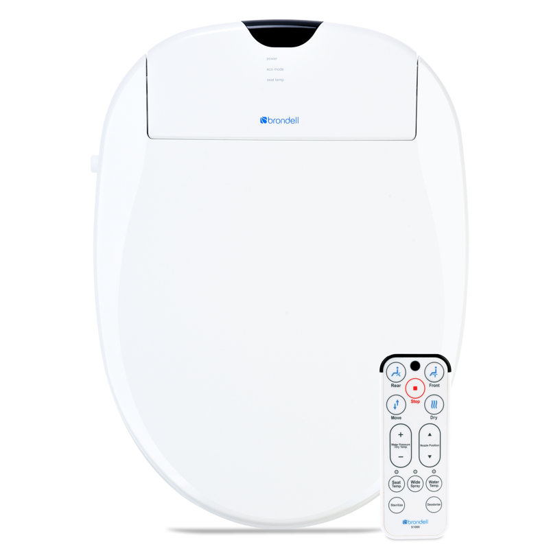 Siège de toilette de bidet allongé Swash Advanced, Blanc, Rond