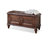 Dark Brown Upholstered Shoe Storage Bench-130968941