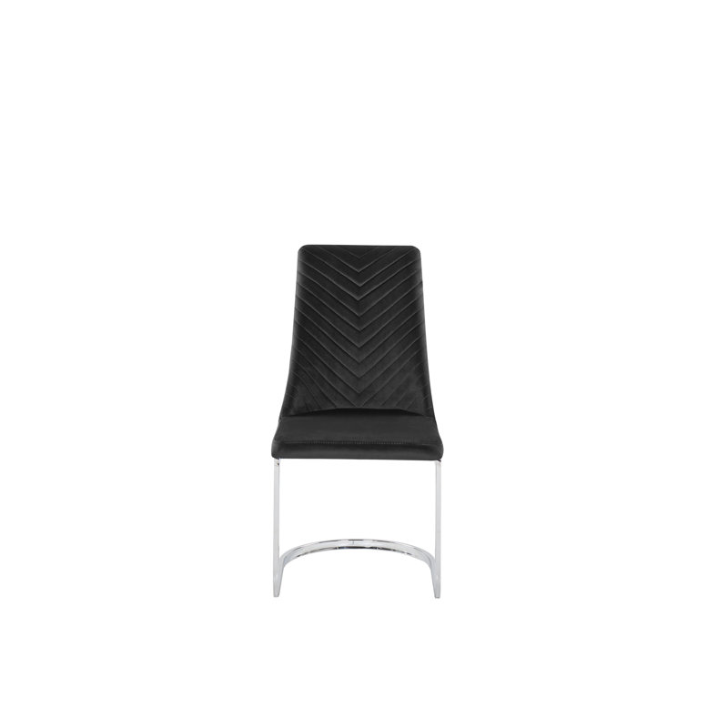 Baskett Upholstered Dining Chair, Black