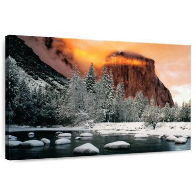 Alvord El Capitan Mountain Winter Glow