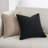 Black Boucle Pillow Cover 18x18, Luxury Soft Square Pillowcase, Modern Rustic Home Decor Accent with Zipper-101750616-101750617