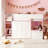 Full Loft House Bed with Playhouse & Storage – Modern Wood Cabin Bed for Kids and Teens, +Pink-1515017396