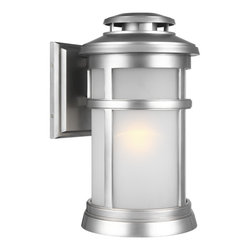 Mckee Medium Lantern from, 13.25'' H x 14.25'' W x 19.75" D, Brushed steel