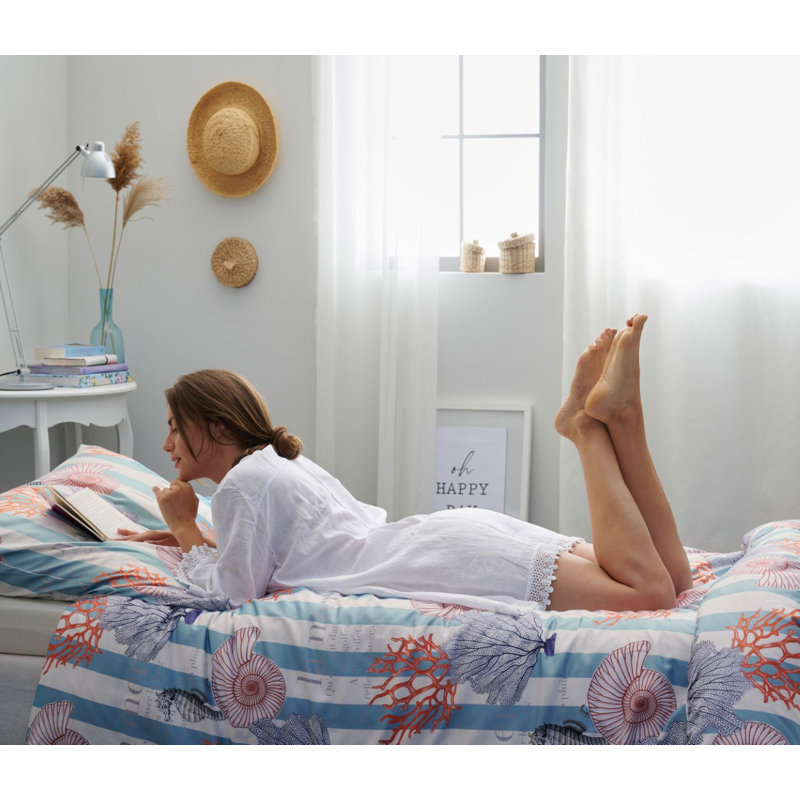 No Pattern Duvet Cover Set with Pillowcases