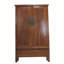 Antique Square-Corner Elm Armoire