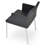 Parma Metal Solid Back Arm Chair
