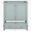 Base de meuble-lavabo autoportant 30 po avec cadre solide et multifonctionnel avec portes et tiroir, vert-1481953082
