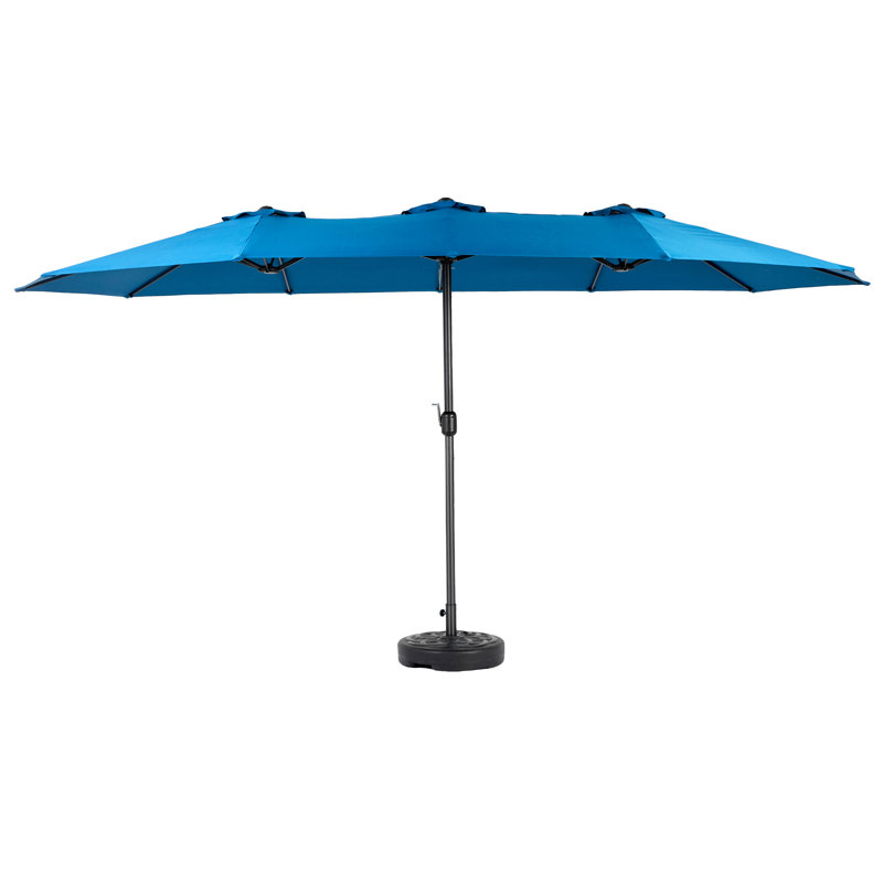 Parasol de marché rectangulaire 178 po x 105 po, Bleu