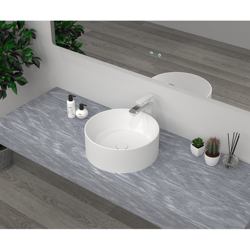 Lavabo vasque de salle de bain en résine de pierre Art moderne 25C09A