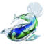 Murano Decorative Figurine Dolphin