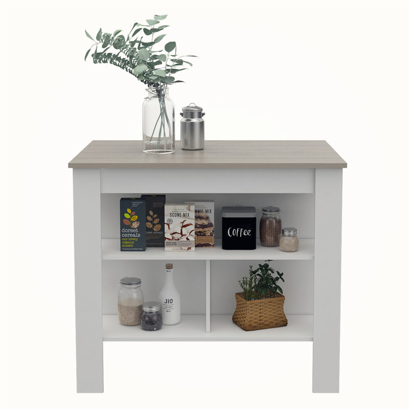 Îlot de cuisine polyvalent et hygiénique pour une cuisson et un rangement efficaces