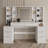 59" Makeup Vanity Desk With Mirror And Lights - Dressing Table With 8 Drawers, Adjustable Brightness, Large Vanity