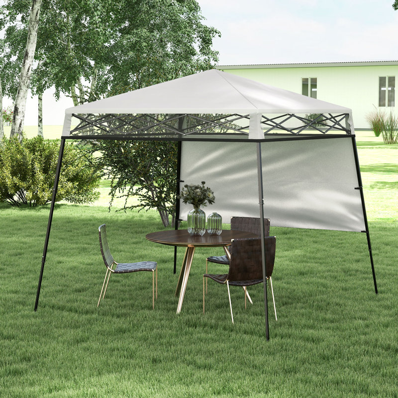 7 Ft. W x 7 Ft. D Steel Pop Up Canopy