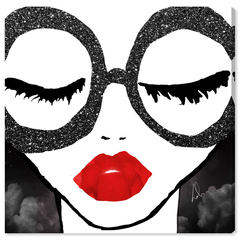 «Fashion and Glam She is All That», impression sur toile, L 20 po x H 20 po, Toile tendue