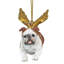 Bulldog Angel Holiday Ornament