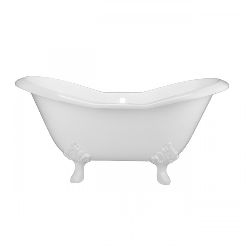 Grace 72'' x 30.2'' Soaking Porcelain Bathtub, White