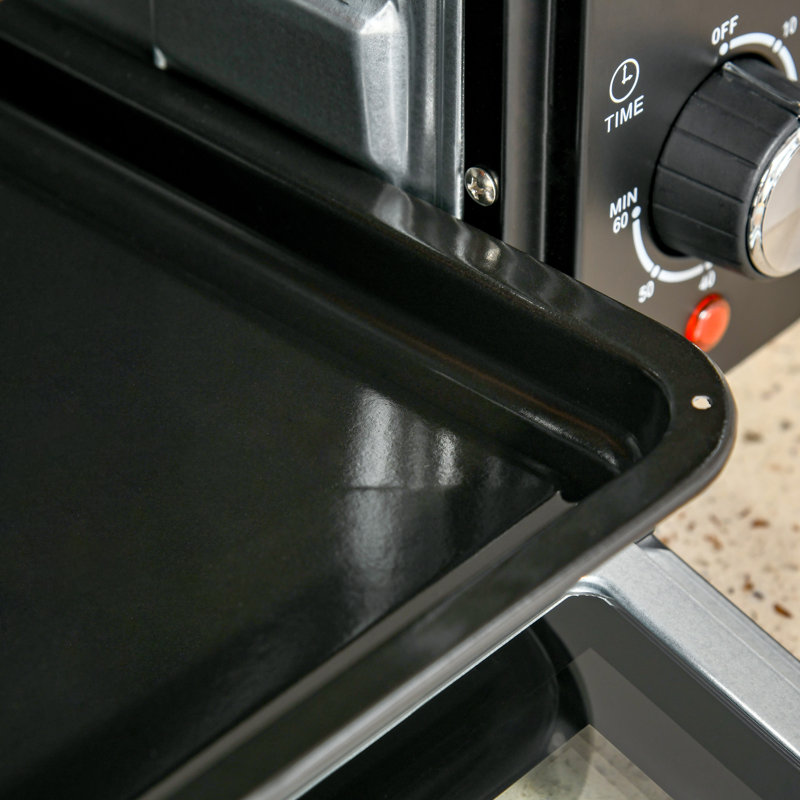 HOMCOM Toaster Oven, Black