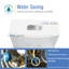 Toilette allongée moderne à jupe double 1,6 1,6 GPF, hauteur de chaise