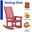 Chaise berçante d'extérieur en PEHD-1673266271