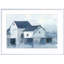 «Indigo Barns I» par Ethan Harper - peinture encadrée-607596907-580770393